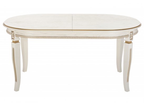 Деревянный стол Aviano 160(205)х100х76 молочный с патиной в Ростове-на-Дону