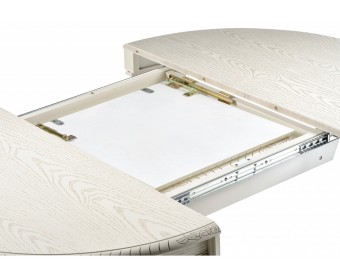 Деревянный стол Альфред крем / золотая патина