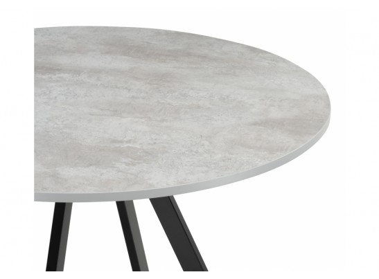 Деревянный стол Баргел 90х90х75 бетон / черный в Ростове-на-Дону