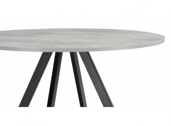 Деревянный стол Баргел 90х90х75 бетон / черный в Ростове-на-Дону