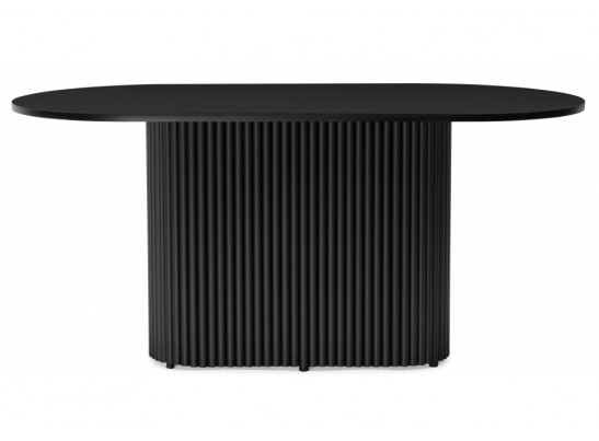 Деревянный стол Барон О 160 х 90 черная пленка шагрень / черный в Ростове-на-Дону