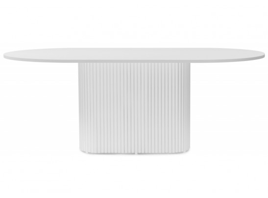 Деревянный стол Барон О 200 х 90 белая пленка шагрень / белый в Ростове-на-Дону