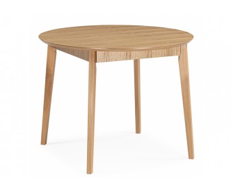 Деревянный стол Форли 100(130)x100 светлое дерево