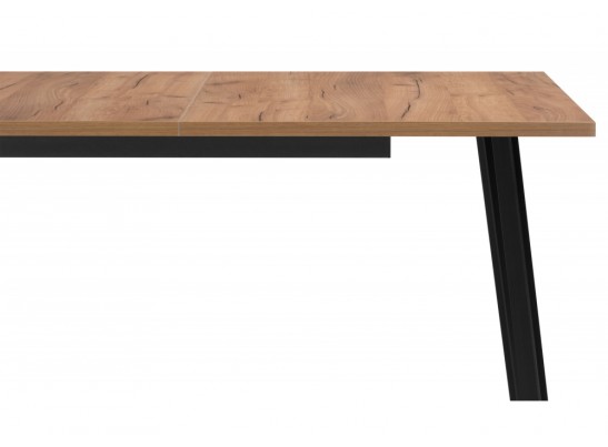 Деревянный стол Кортни 117 (157) x 77 дуб крафт золотой / черный матовый в Ростове-на-Дону