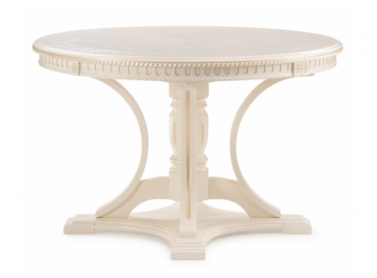 Деревянный стол Нозеан круглый бежевый / золото в Ростове-на-Дону