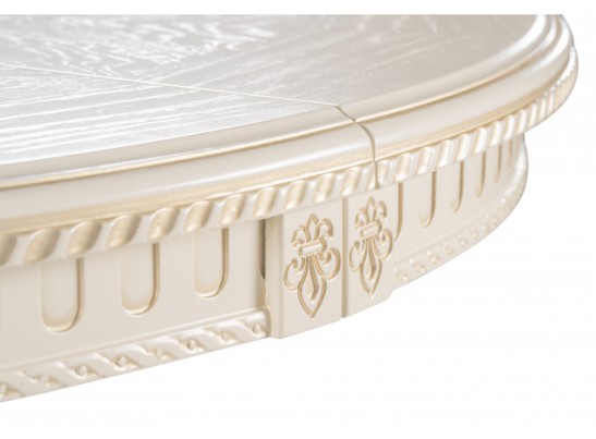 Деревянный стол Нозеан круглый бежевый / золото в Ростове-на-Дону