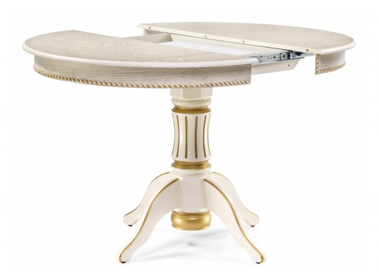 Деревянный стол Павия 100 крем / золотая патина в Ростове-на-Дону