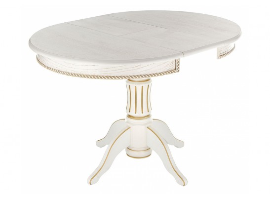 Деревянный стол Павия молочный / золото патина в Ростове-на-Дону