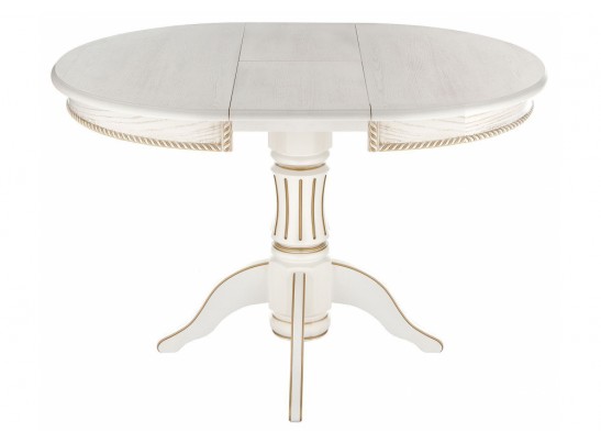 Деревянный стол Павия молочный / золото патина в Ростове-на-Дону