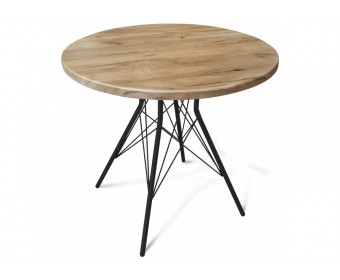 Деревянный стол SHT-TU2-1/80 МДФ черный / дуб тортуга