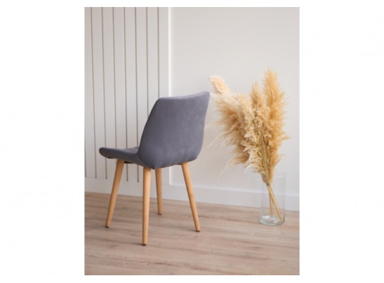 Деревянный стул Челси темно-серый (zd 995) / светлое дерево в Ростове-на-Дону