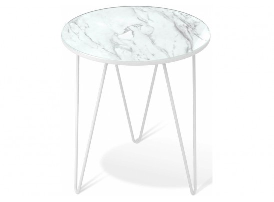 Кофейный столик SHT-CT27 белый мрамор / белый муар в Ростове-на-Дону