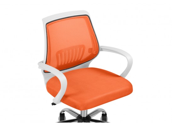 Компьютерное кресло Ergoplus orange / white в Ростове-на-Дону