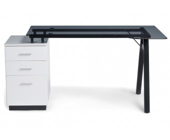 Компьютерный стол Torvi white / black