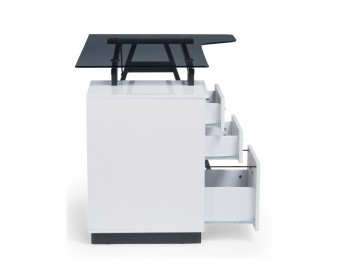 Компьютерный стол Torvi white / black