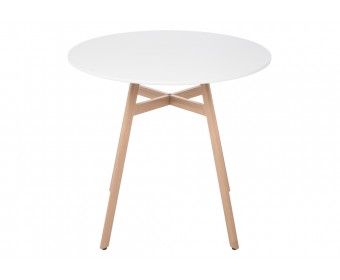 Обеденная группа Номиа 80 white / wood