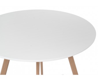 Обеденная группа Номиа 80 white / wood