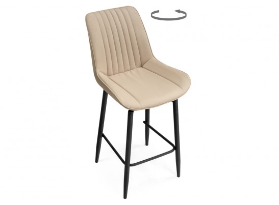 Полубарный стул Седа К крутящийся бежевый / черный в Ростове-на-Дону