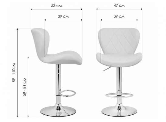 Барный стул Porch серый / черный в Ростове-на-Дону