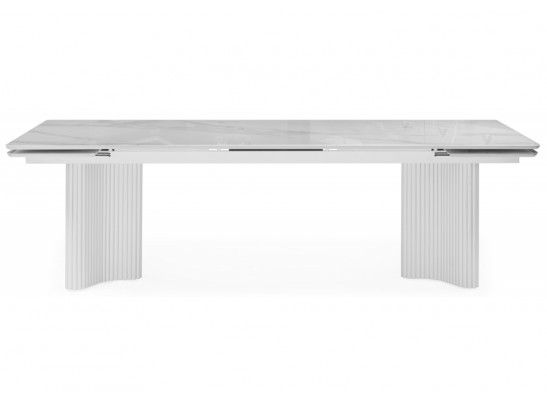 Стеклянный стол Мален 240x110 белый мрамор / белый в Ростове-на-Дону
