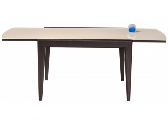 Стеклянный стол Оливер бежевый / премиум орех в Ростове-на-Дону