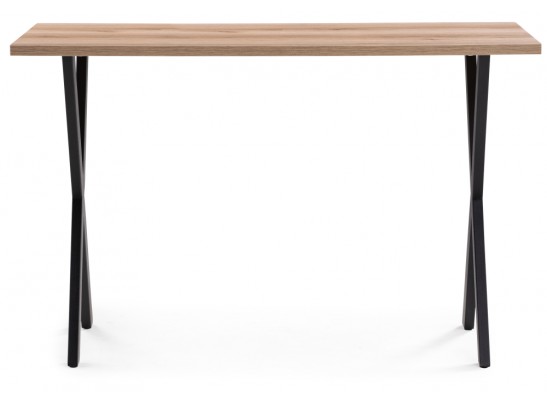 Стол Алеста Лофт 120х60х77 25 мм дуб делано светлый / черный матовый в Ростове-на-Дону