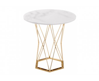 Стол Melan 60х70 white / gold Стол Melan 60х70 white / gold
