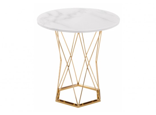 Стол Melan 60х70 white / gold в Ростове-на-Дону