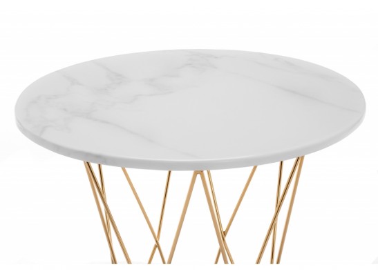 Стол Melan 60х70 white / gold в Ростове-на-Дону