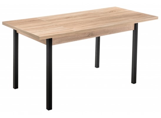 Стол Оригон 120(160)х70х77 сонома / черный матовый в Ростове-на-Дону