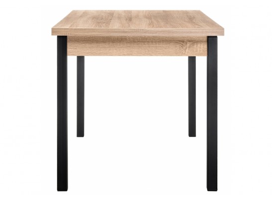 Стол Оригон 120(160)х70х77 сонома / черный матовый в Ростове-на-Дону