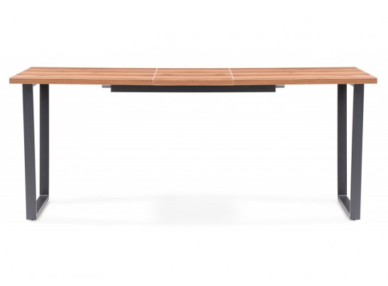 Стол раскладной Лота Лофт 140 25 мм дуб делано темный / черный матовый в Ростове-на-Дону