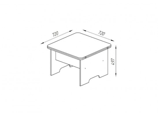 Стол-трансформер Престиж 72х72х49,7(144х72х71,8) белый в Ростове-на-Дону