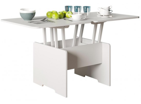 Стол-трансформер Престиж 72х72х49,7(144х72х71,8) белый в Ростове-на-Дону