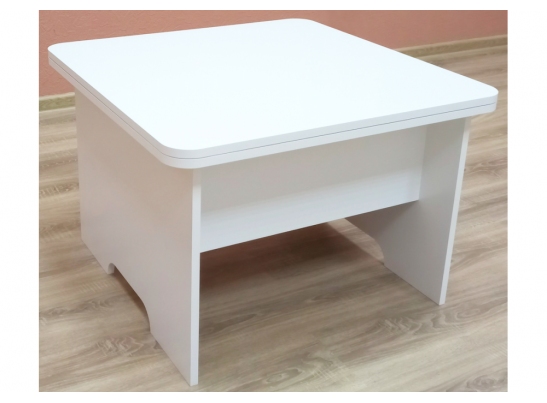 Стол-трансформер Престиж 72х72х49,7(144х72х71,8) белый в Ростове-на-Дону