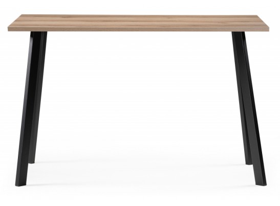 Стол Тринити Лофт 120х80х75 25 мм дуб делано светлый / черный матовый в Ростове-на-Дону