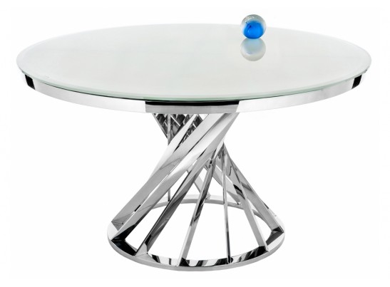 Стол Twist 130х74 steel / white в Ростове-на-Дону