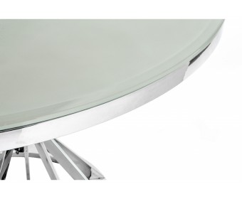 Стол Twist 130х74 steel / white
