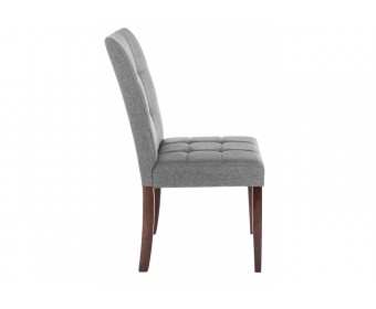 Стул Madina dark walnut / fabric grey