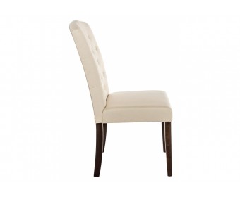 Стул Menson dark walnut  / fabric cream