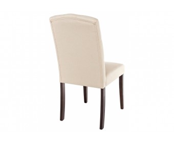 Стул Menson dark walnut  / fabric cream