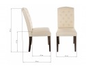 Стул Menson dark walnut / fabric cream в Ростове-на-Дону
