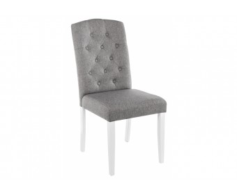 Стул Menson white / fabric pebble