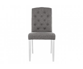 Стул Menson white / fabric pebble