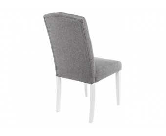 Стул Menson white / fabric pebble