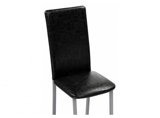 Стул на металлокаркасе Bozanak черный крокодил / светлый мусс в Ростове-на-Дону
