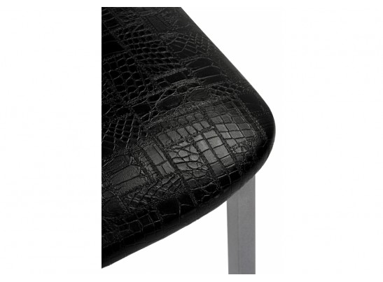 Стул на металлокаркасе Bozanak черный крокодил / светлый мусс в Ростове-на-Дону