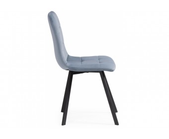 Стул на металлокаркасе Bruk light blue / black