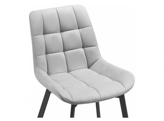 Стул на металлокаркасе Челси черный / светло-серый в Ростове-на-Дону