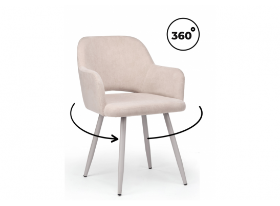 Стул на металлокаркасе Эолин 360 латте (glory 10) / серый в Ростове-на-Дону